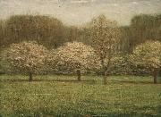 Dwight William Tryon Apple Blossoms oil painting reproduction